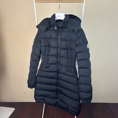 MONCLER モンクレール CHARPAL シャーパル ロゴワッペン ロゴジップトップ フード取り外し可能ダウンコート ブラック 00 国内正規品