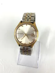 ● ２ 稼動品 セイコー 自動巻 26石 シルバー文字盤 ゴールド デイデイト メンズ腕時計 クォーツ 【時計】【1】