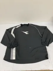 送料無料★DIADORA ディアドラ★ナイロントレーナー ウィンドブレーカー　ピステ★メンズ　Mサイズ★ブラック　#71021sj82