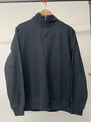 RUSSELL ATHLETIC ハーフジップスウェット ブラック M US古着