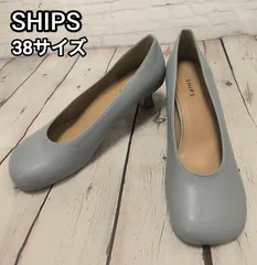 ♻️SHIPS　パンプス　ヒール　38　レザー　24〜24.5cmのサムネイル