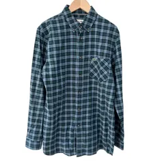 Z1586  LACOSTE  ラコステ　チェック柄　長袖シャツ　グリーン　ブルー　レディース　サイズ38