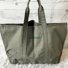エルエルビーン グローサリートートバッグ トートバッグ LLBean  ロゴ刺繍 カーキ ビッグ 大容量 4009