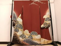 平和屋着物○西陣 長谷川織物 九寸名古屋帯 鳥獣戯画 金糸 引きは木