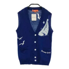 サイズ：S BEAMS GOLF ビームスゴルフ  ニットベスト  ブルー系 [240101548602] ゴルフウェア レディース ストスト