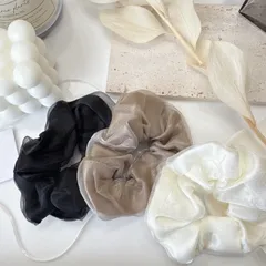 ２色set フェミニンオーガンジーシュシュ