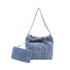 シャネル CHANEL ショルダーバッグ シャネル22 スモール AS3260 デニムブルー デニム CHANEL22 チェーンショルダー レディース Used Aのサムネイル
