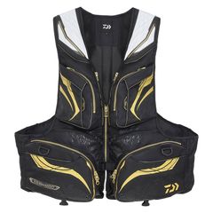 DAIWA TOURNAMENT フィッシングジャケット ブラック/ゴールド Daiwa TOURNAMENT ライフジャケット XLサイズ - メルカリ