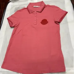 【レア】MONCLER モンクレール　半袖ポロシャツ　ピンク　XS