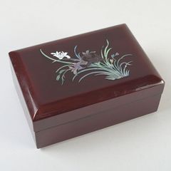 螺鈿細工 オルゴール 鍵付き 小物入れ 宝石箱 化粧箱 らでん - メルカリ