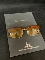 戦前 海軍 本鼈甲べっ甲 国産丸眼鏡メガネ ケース・袋付き 鼈甲メガネの通販