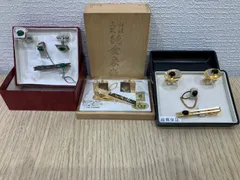 【3箱セット】ネクタイピン・カフスボタン