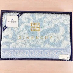 【未使用品】GIVENCHY バスタオル 綿100％ 青