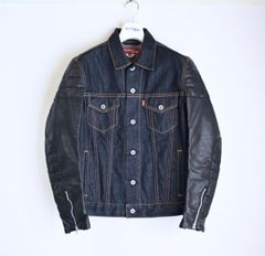希少!ステューシー☓ネイバーフッド☓リーバイス 袖革デニムジャケット 