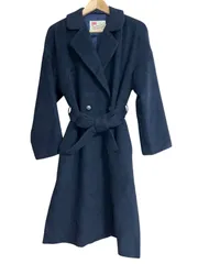RE327 Traditional Weatherwear トラディショナルウェザーウェア　ロングコート　ネイビー　レディース　サイズ34のサムネイル