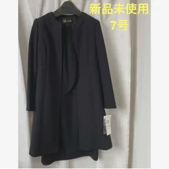 【未使用品】 東京ソワール 喪服  前開 ブラックフォーマル アンサンブル レディース セットアップ ワンピース ロングジャケット 7号 前あきファスナー