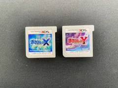 【七重浜店34-3-251107】 中古品 ポケットモンスター X Y Nintendo 3DS ニンテンドー 2本セット ソフトのみ ポケモン