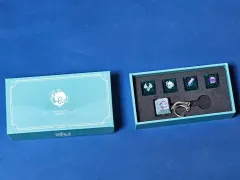 原神 PC Lounge キーボードセット 韓国限定 原神 ゲーミングキーボード (テーマPCルームシリーズ) 稲妻 韓国