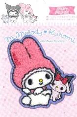 FST-S01Y3508 サガラ  ワッペン マイメロディ ＆ クロミ （ マイメロディ 50th )マイメロ まいめろ クロミ サンリオ キャラクターワッペン アップリケ かわいい マーク キッズ