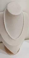 ホワイト貝パール ネックレス ゴールド留め具付き