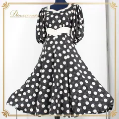 新品　ドルマン　トップス　社交ダンス　黒　白　水玉　レッスン　2418 dance merry｜フリマアプリ ラクマ