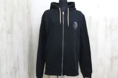 DIESEL ディーゼル  ジップアップスウェットパーカー (L) ブラック
