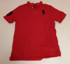 POLO　RALPH LAUREN/ポロラルフローレン　半袖ポロシャツ　赤　160cm【中古品】