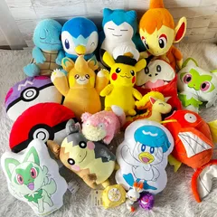 ポケットモンスター ぬいぐるみ 大量まとめ売り 19点セット  ポケモン タグあり多数  ピカチュウ   カビゴン 91