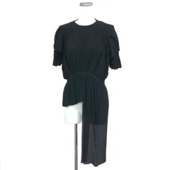 BALENCIAGA バレンシアガ プリーツデザイン半袖ブラウス サイズ:34     ブラック レディース / 243001003165のサムネイル