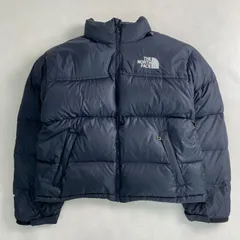 ザ・ノース・フェイス ダウンジャケット ヌプシ 700 フード付き THE NORTH FACE 刺繍ロゴ ブラック