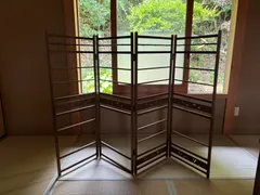 昭和レトロ　パーテーション　衝立 昭和レトロ】衝立 仕切り 家具 パーテーション リバーブル 屏風 杉竹製