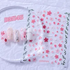人気 3D ネイルシール 花 フラワー さくら 桜 花びら 和風 ネイルアート デコ用品 貼る 手作り素材 DM145