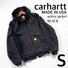 2021年8月生産 USA製 カーハート　アクティブジャケット J131ブラック CARHARTT Thermal Lined Duck Active Jacket BLACK カーハート