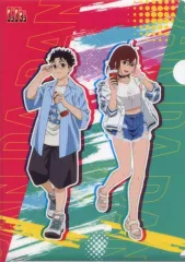 【中古】クリアファイル オカルン＆モモ A4クリアファイル 「ダンダダン×ローソン」 対象商品購入特典