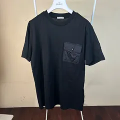 【激レア】【23年モデル】MONCLER モンクレールポケット総柄半袖Tシャツ黒L