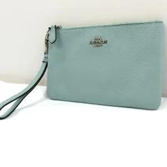 【極美品!!送料無料!!】 COACH コーチ SMALL WRISTLET POUCH スモール リストレット ポーチ レザー 革 小物入れ 小銭入れ 化粧品ポーチ レディース