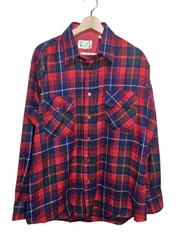 80s 韓国製 Penfield トレイルウェア ウール混チェックシャツのサムネイル