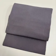 名古屋帯 縮緬 無地 上品な装い 九寸 正絹 着物 MA-853