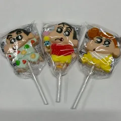 3本セット！クレヨンしんちゃん　マシュマロ・ローリーポップ