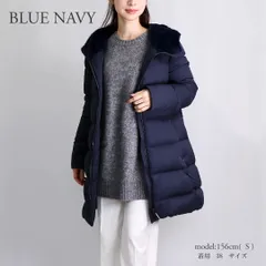 ヘルノ HERNO レディース ダウンコート アレンデール＆ニュー・レディ・フェイクファー Aシェイプ PI001948 12414Z 9200 BLUE NAVYのサムネイル