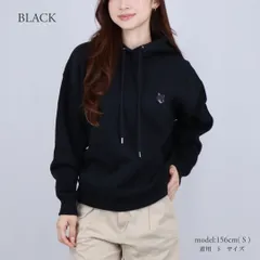 メゾンキツネ MAISON KITSUNE レディース パーカー トレーナー スエット ボールド フォックスヘッド パッチ コンフォート フーディ MW00704KM0307 BLACKのサムネイル