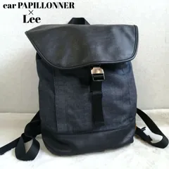 イアパピヨネ×リー コラボ リュック バックパック レザー デニム  大容量 ear PAPILLONNER×Lee インディゴ