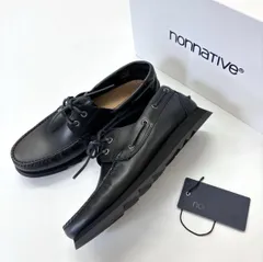 25ss 2025 未使用 nonnative ノンネイティブ OFFICER DECK SHOES COW LEATHER オフィサー デッキ シューズ size 43 定価42,680円 708-0200のサムネイル