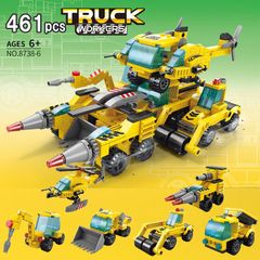 8738-6 工事現場 キット ブロック 互換 キット 互換品 シティ 知育玩具 プレゼント ミニフィグ 送料無料 新品 未使用品 安い ゆうメール