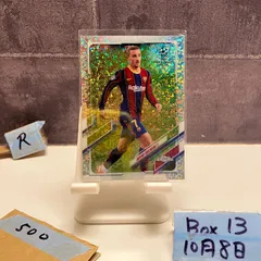 2021 Topps Chrome Antoine Griezmann FC Barcelona UEFA Champions League Cracked Ice Refractor カード