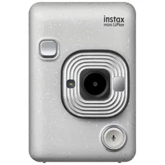 【中古品】チェキ instax mini LiPlay(ストーンホワイト) miniフィルム用チェキカメラ