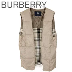 BURBERRY バーバリー ダウンベスト ベージュ系 ノバチェック 裏地 チェック柄 中綿 ベスト