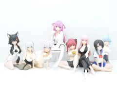 バンプレスト ホロライブ #hololive IF Relax time フィギュア まとめ 湊あくあ 猫又おかゆ 宝鐘マリン 大神ミオ 他 本体のみ 中古品(046)