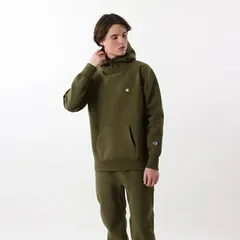 チャンピオン Champion リバースウィーブ フーデッドスウェットシャツ プルオーバースウェットパーカー ストリート メンズ C3-U123 655 MENS REVERSE WEAVE HOODED SWEATSHIRT OLIVE