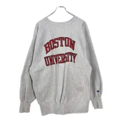 90年代 USA製 Champion チャンピオン REVERSE WEAVE リバースウィーブ BOSTON ボストン カレッジスウェット(メンズ XL)中古 古着 V7802